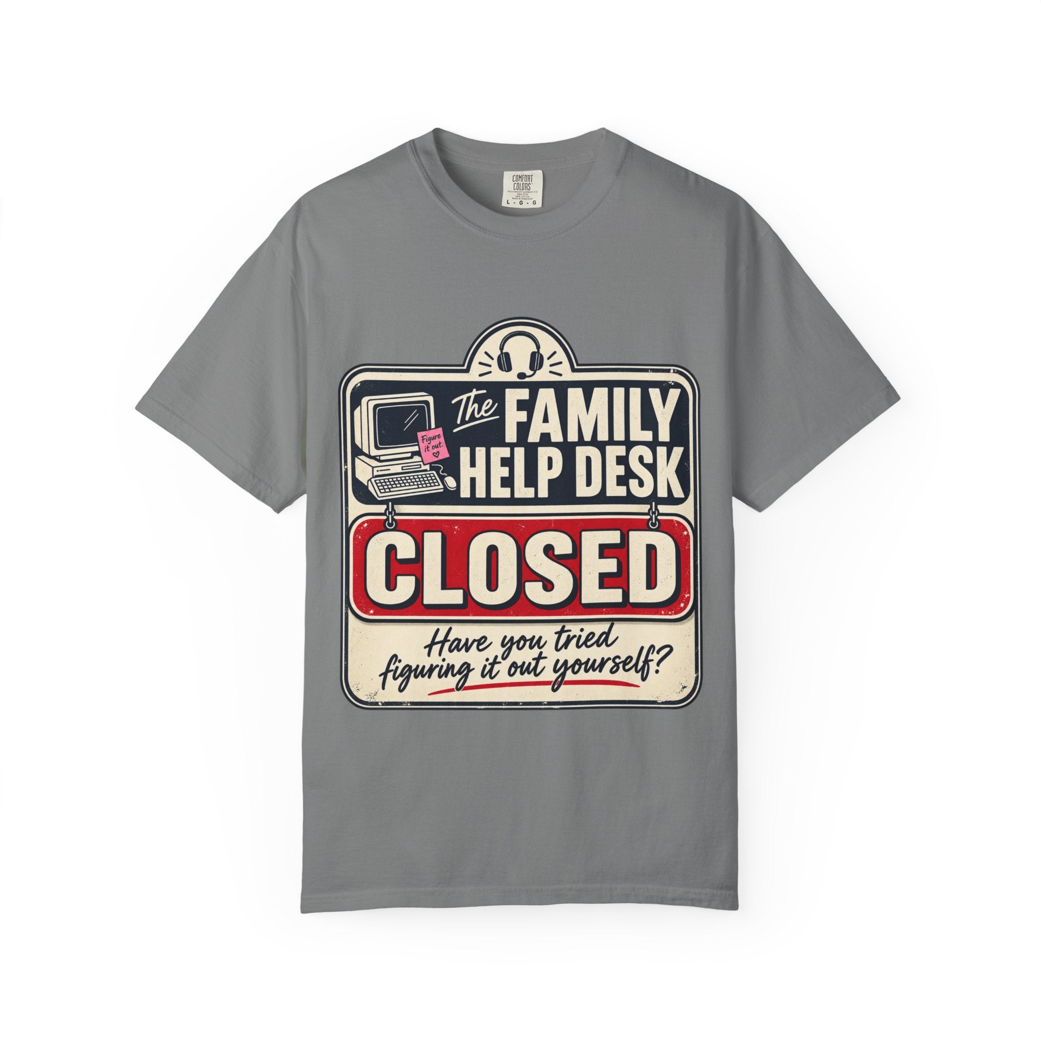 Family Help Desk Closed Tee