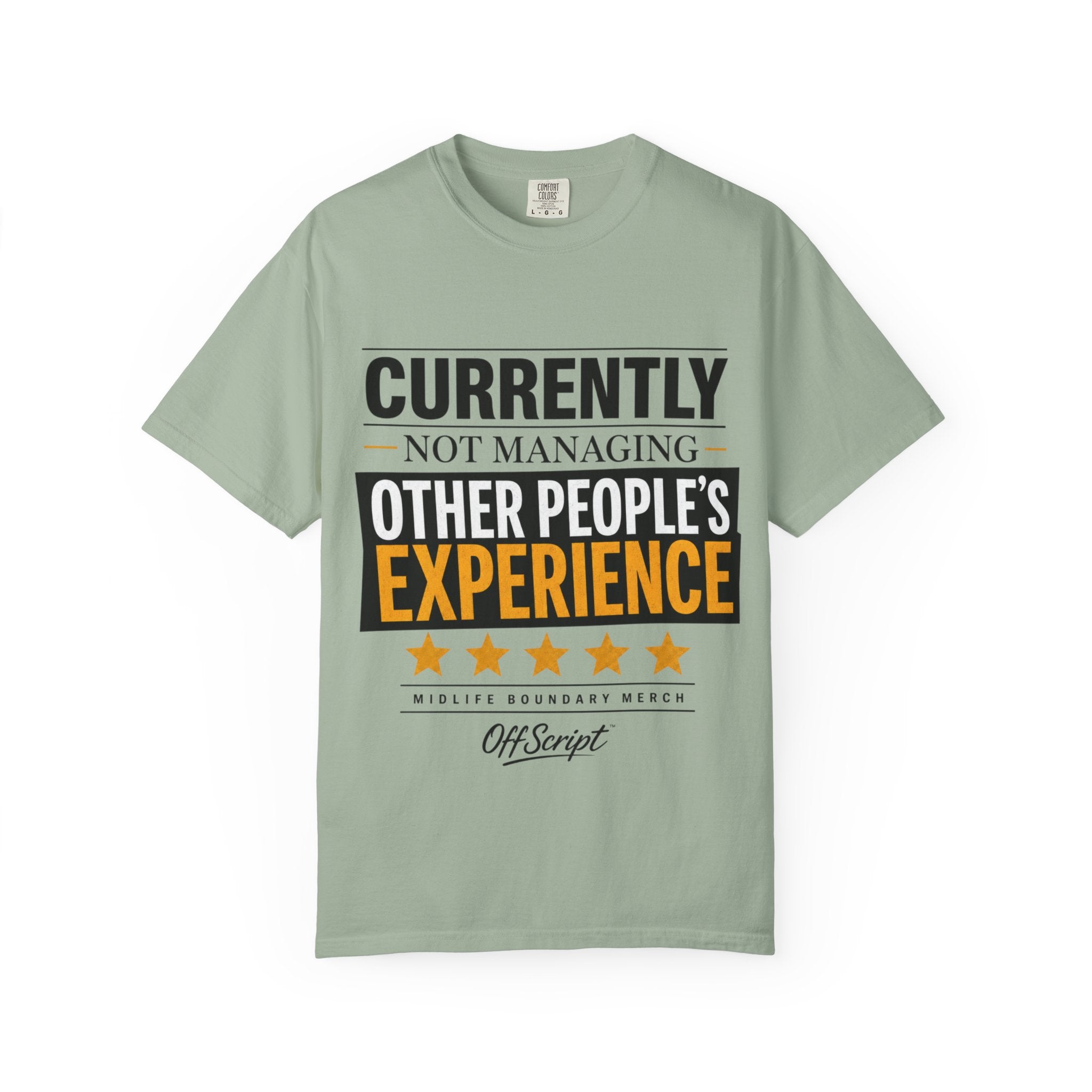 Currently Not Managing Other People’s Experience Tee