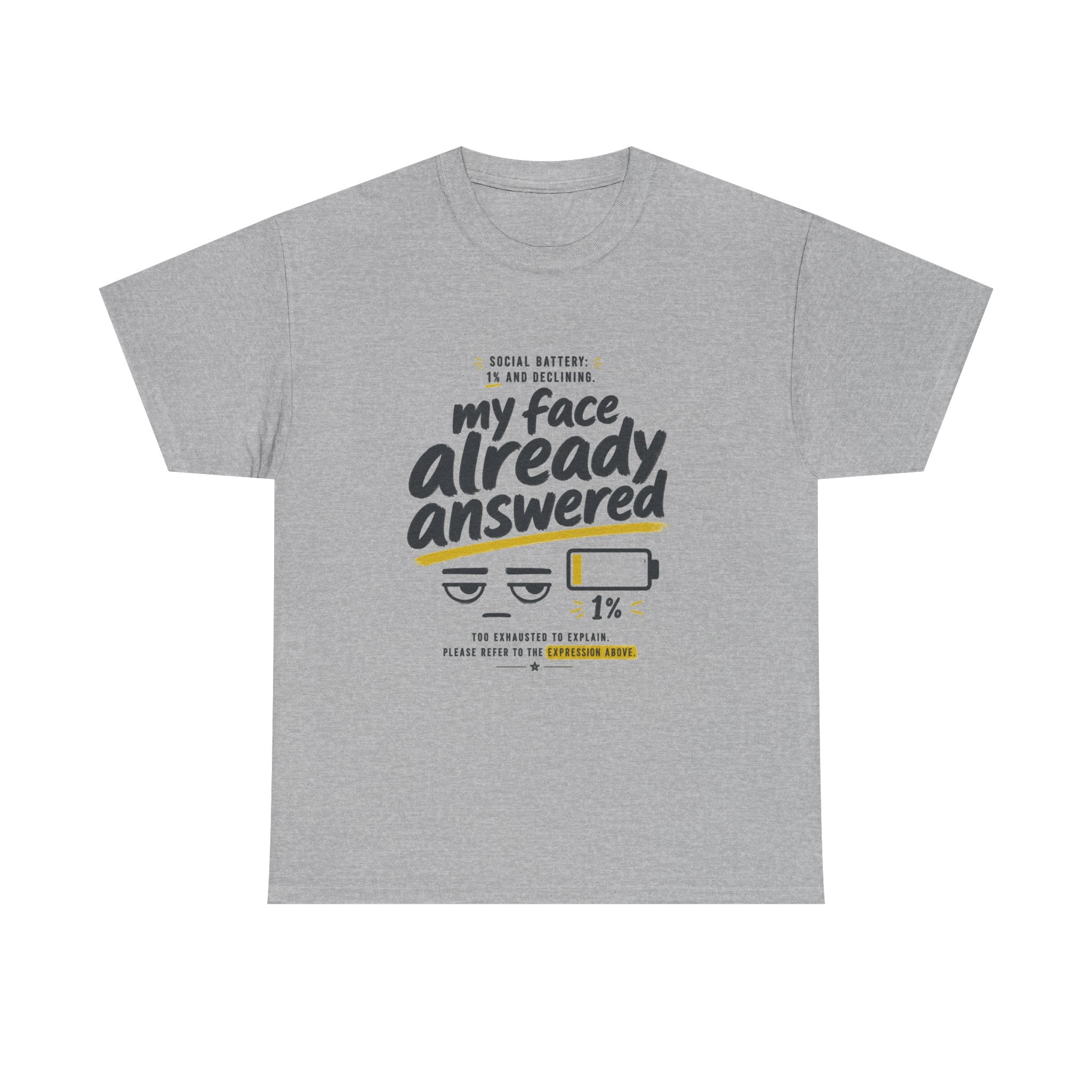 My Face Already Answered Tee