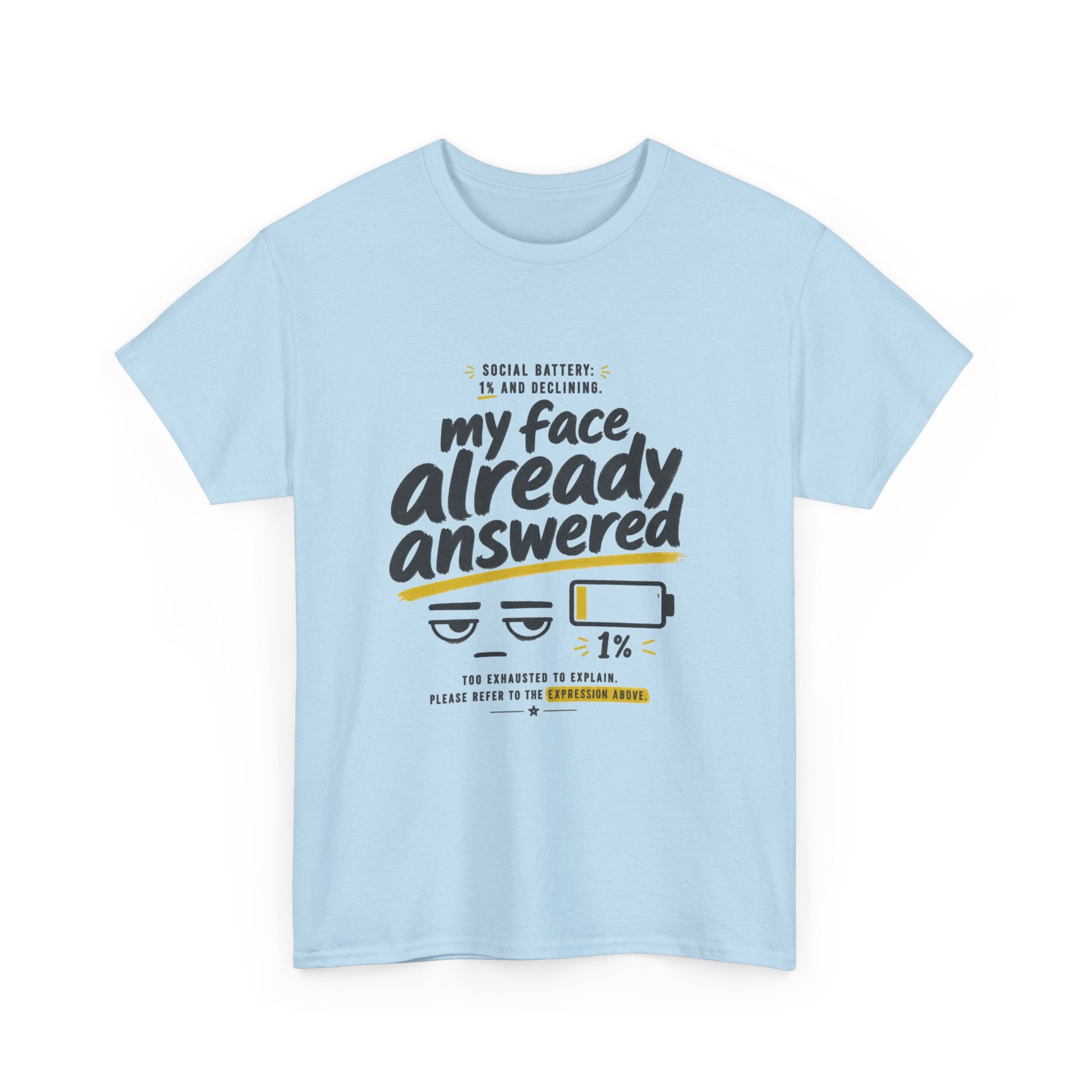 My Face Already Answered Tee