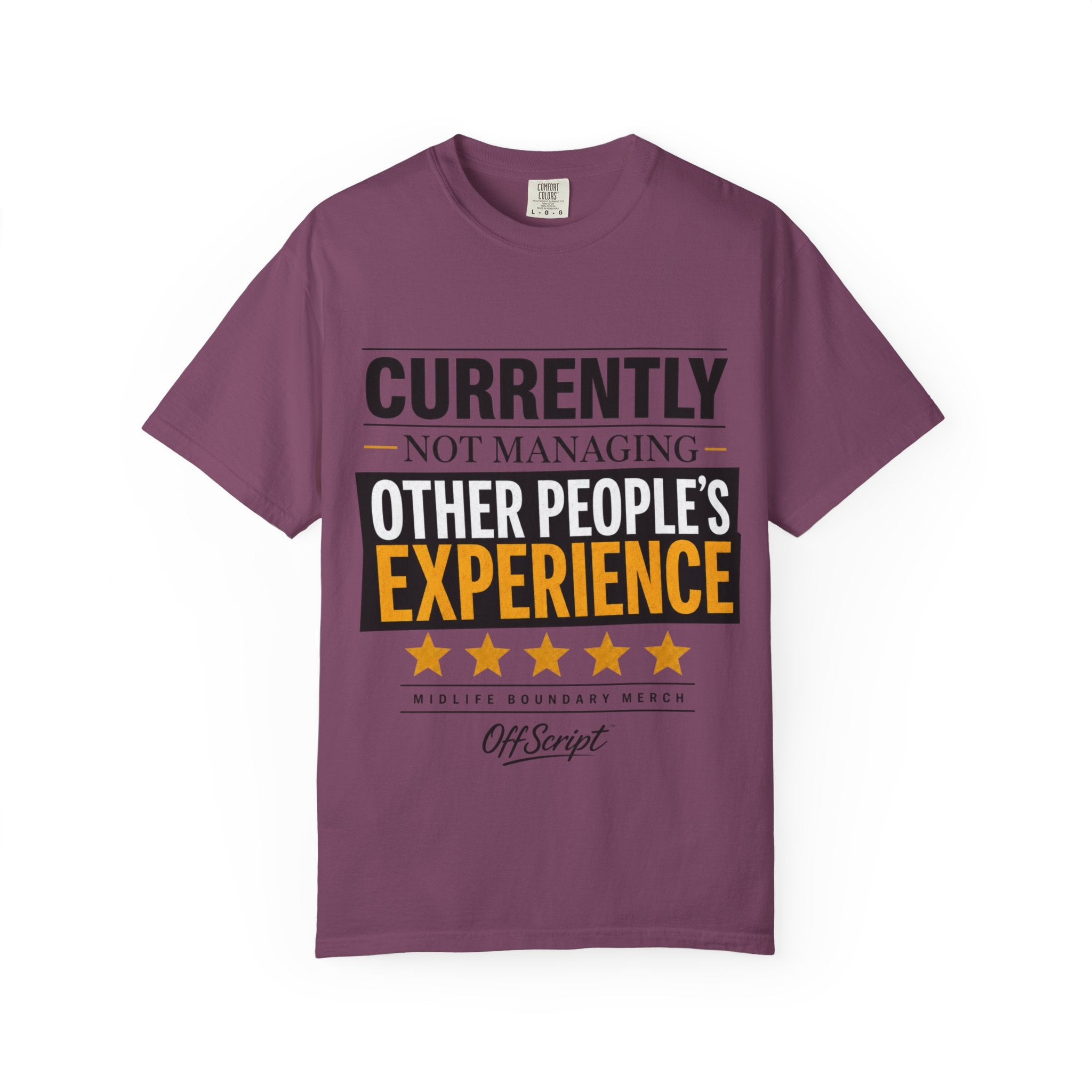 Currently Not Managing Other People’s Experience Tee