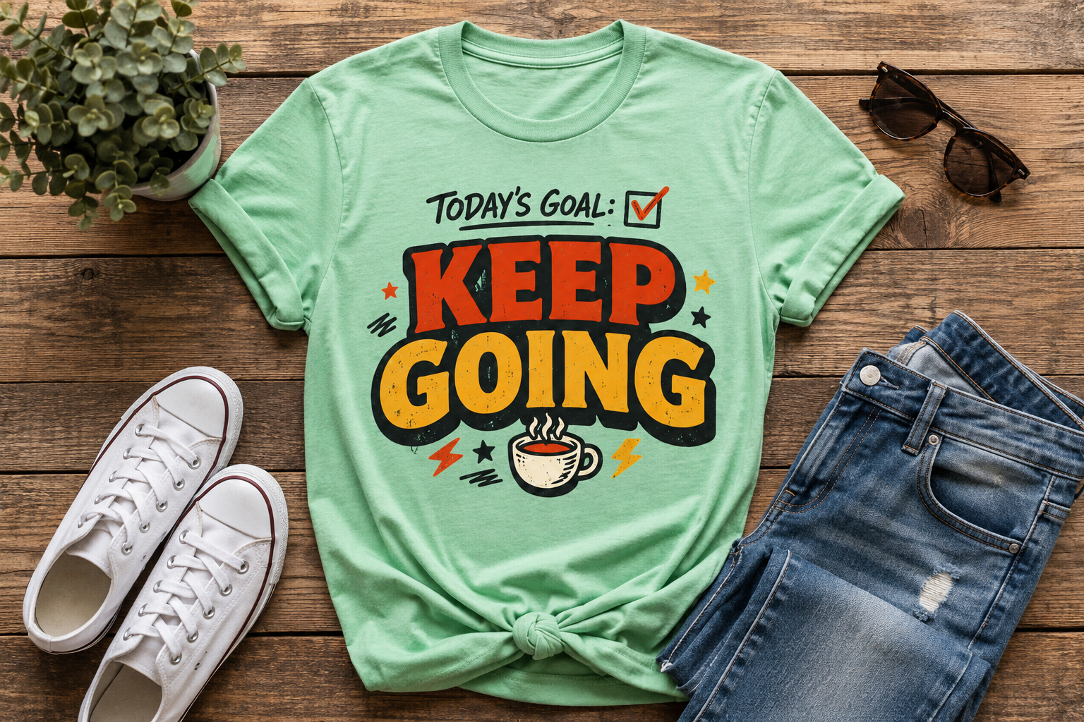 Today’s Goal: Keep Going Tee