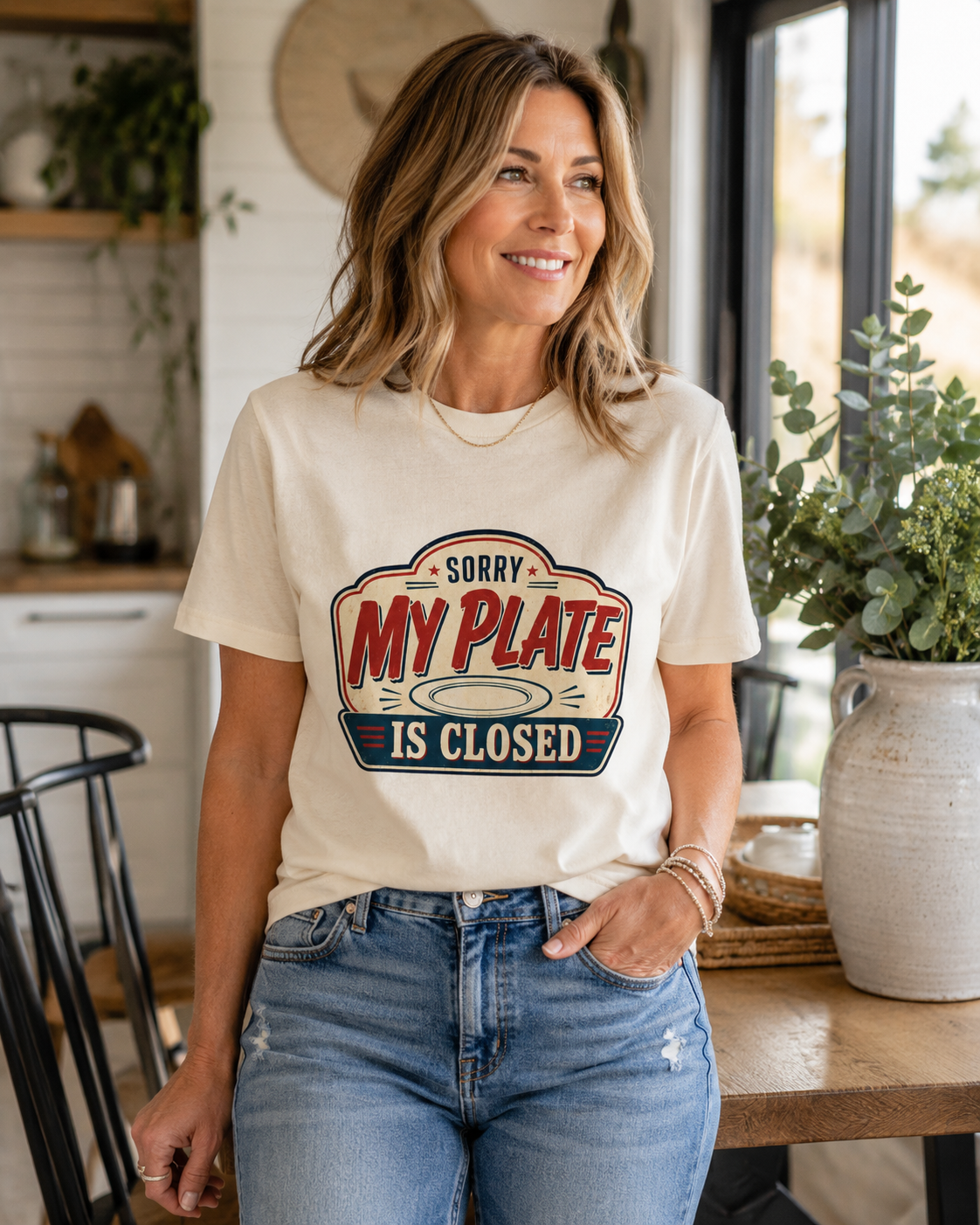 Sorry, My Plate Is Closed Graphic Tee
