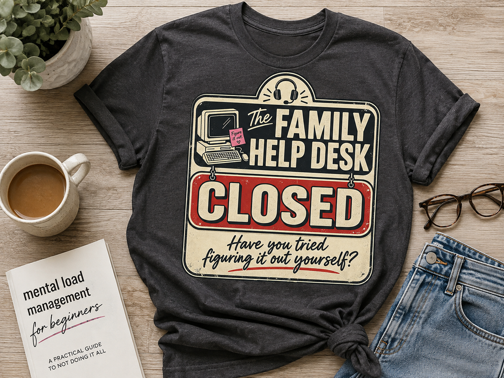 Family Help Desk Closed Tee